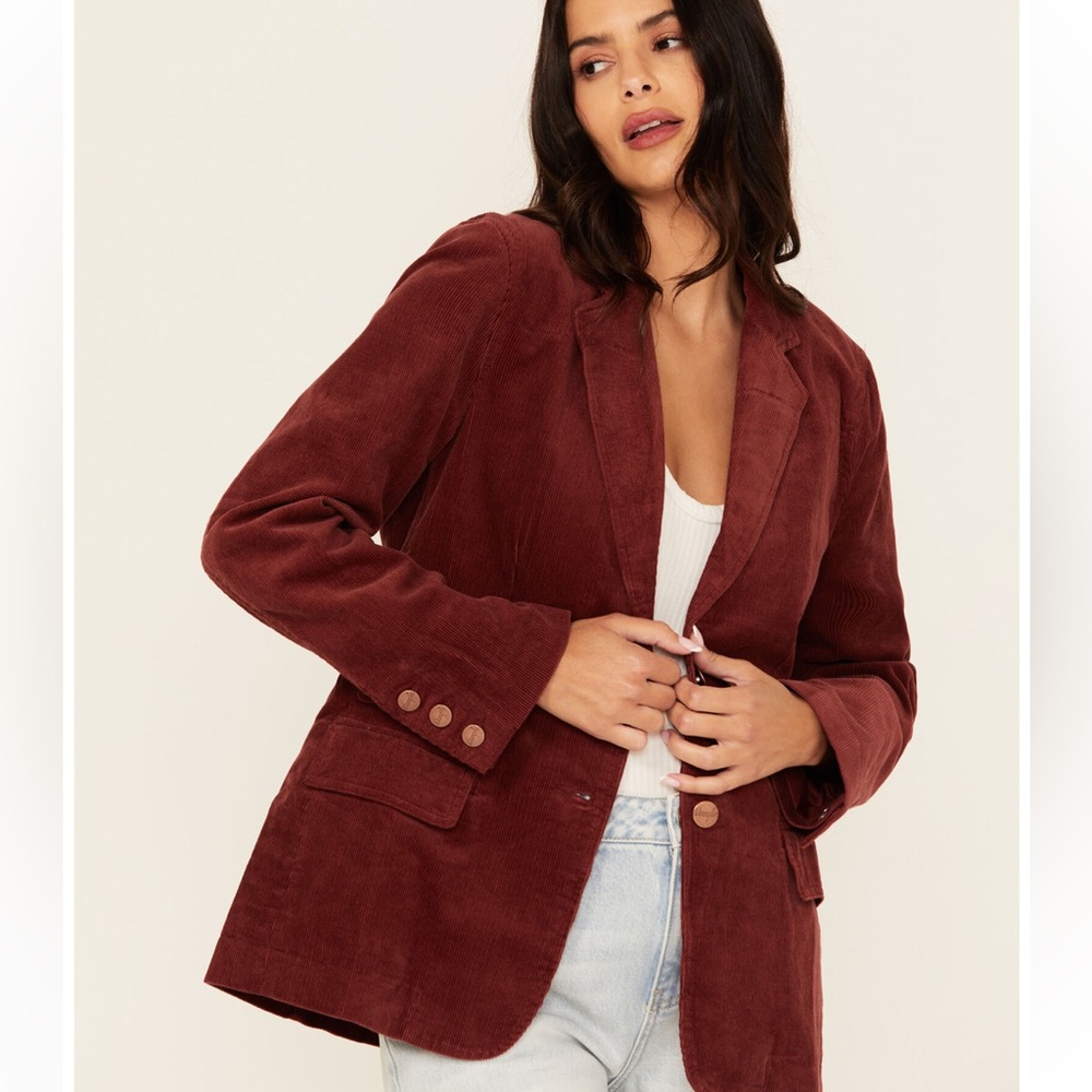 RED WRANGLER WOMEN'S CORDUROY BLAZER WESTERN COUNTRY BOOT BARN